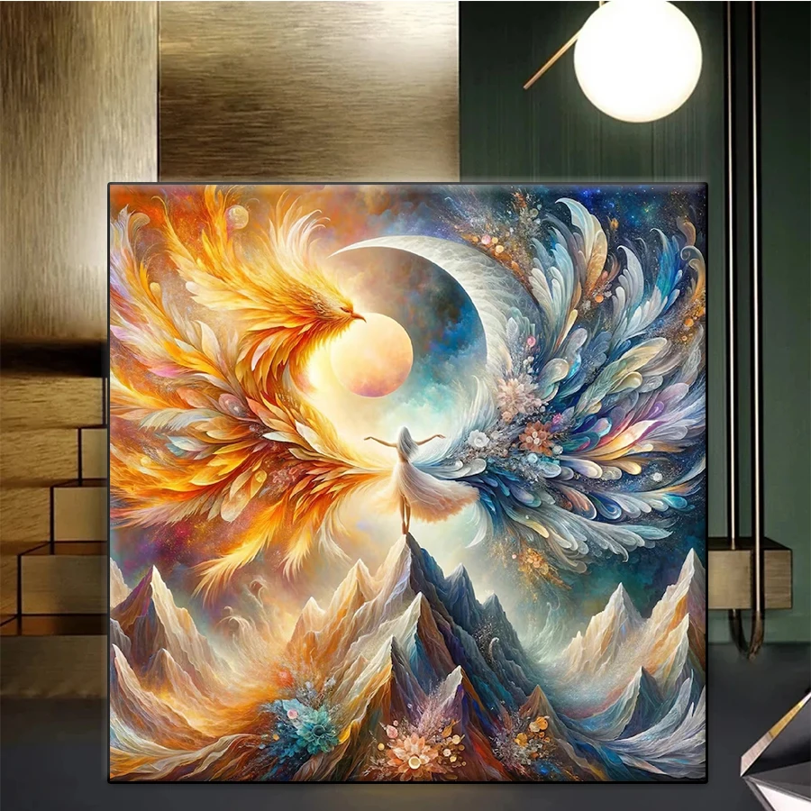 

Алмазная вышивка картина мечтательное абстрактное искусство крылья ангела алмазная живопись полная квадратная круглая дрель мозаика вышивка крестиком настенное искусство