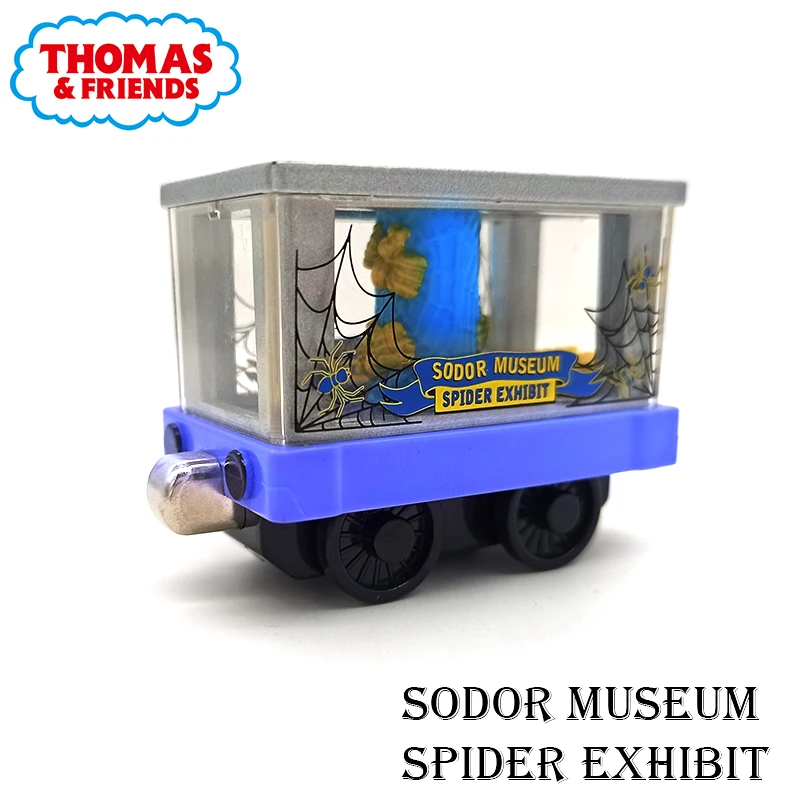 Genuine Thomas and Friends Alloy Magnetic Train Cabin Sodor Museum Spider Exhibit Metal Diecast New Rare Collection Kids Toys