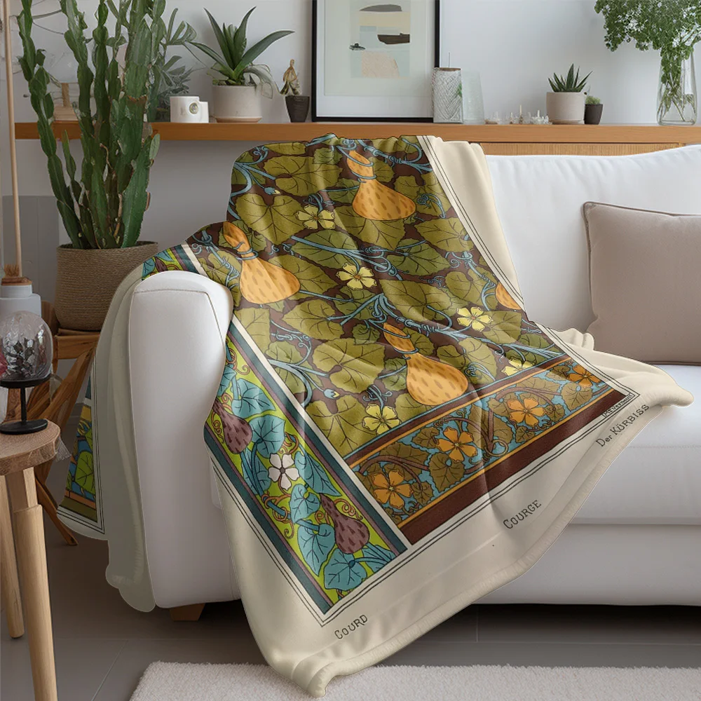 Floral Paisley Pattern Blanket Bohemian Kilim Rug Moroccan Bedspread Decorative Throw Blanket Sofa Cover Home Decor