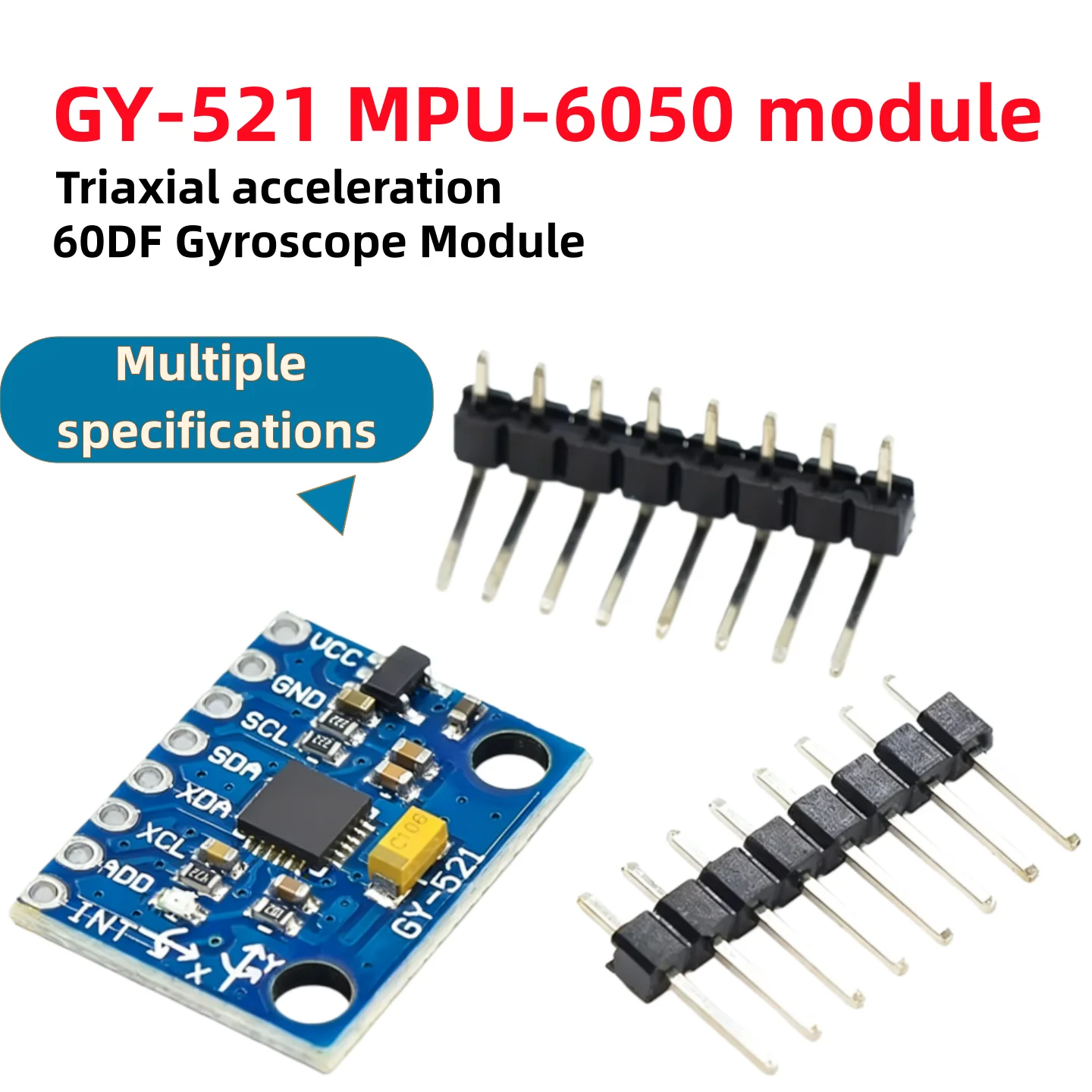 1PCS, GY-521 MPU-6050 MPU6050 Module 3 Axis Analog Gyro Sensors + 3 Axis Accelerometer Module