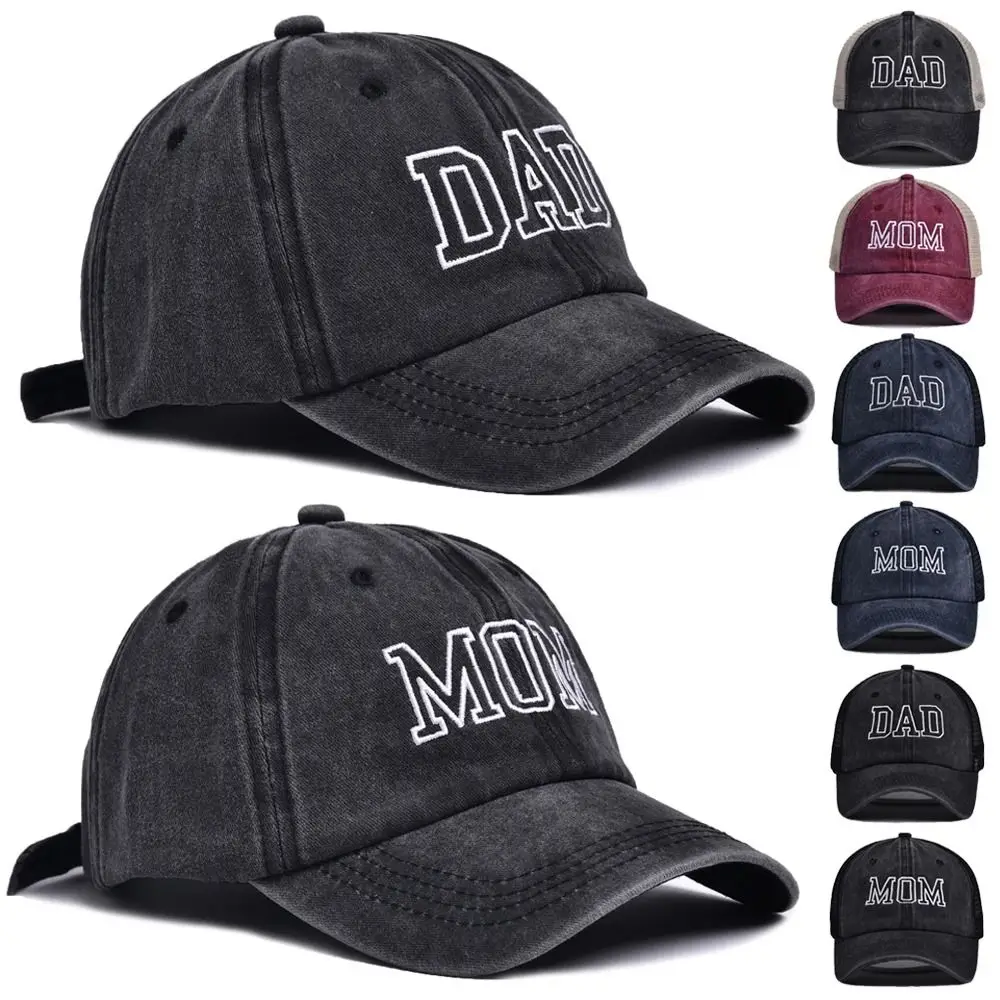Visiere alla moda DAD MOM Cappelli da baseball Berretti da baseball regolabili con ricamo hip-hop Cappelli per protezione solare Uomo Donna Sport all'aria aperta