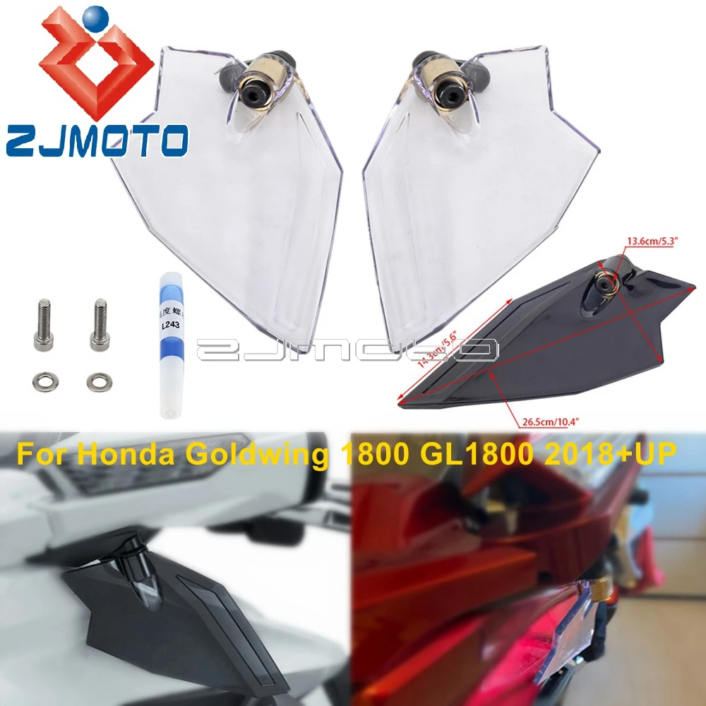 

For Honda Goldwing 1800 GL1800 2018-2022 Motorcycle Accessories Adjustable Upper Air Deflector Set Windshield Plate Side Panels