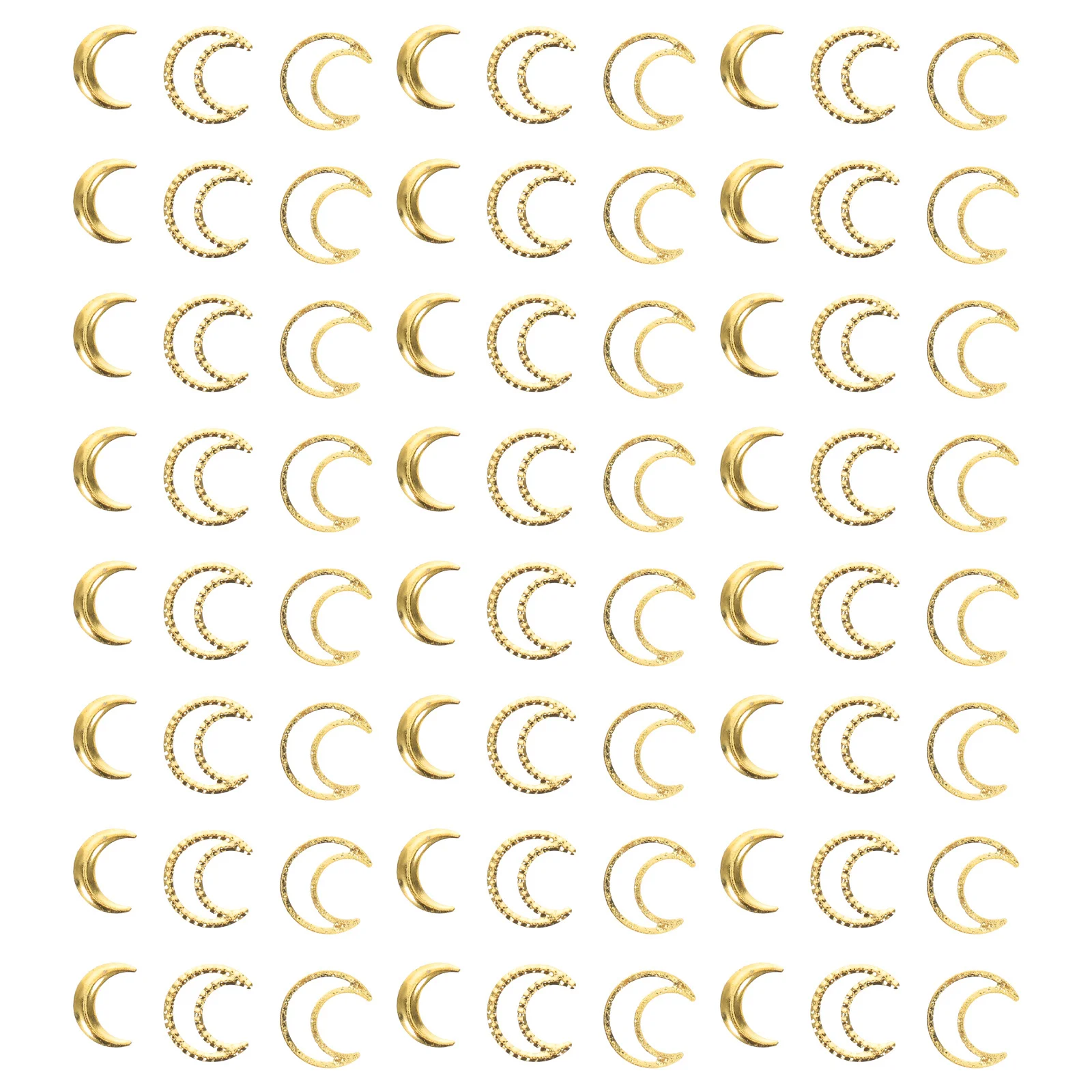 

Elegant Moon Shape Nail Charms Glittering Crystal Nail Art Decorations DIY Manicure Accessories for Women Fashion