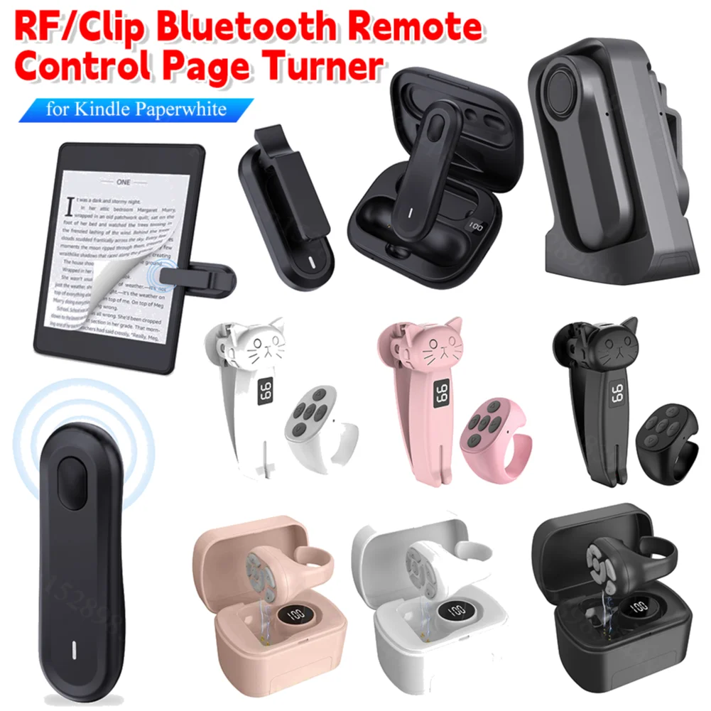 Universal Remote Control  Page Turner RF Clicker Bluetooth 5.3  Remote Page Turner Auto Clicker for Kindle Paperwhite