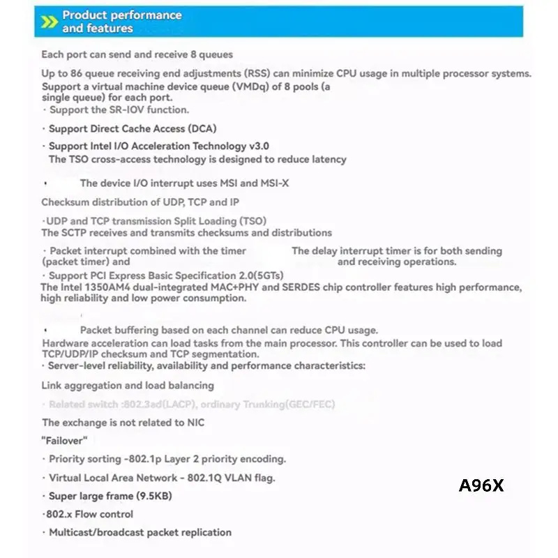 Fiber 10Gbps Ethernet Server Card, X520-DA1 PCIE X8 Network Adapter For Windows 7/8/10