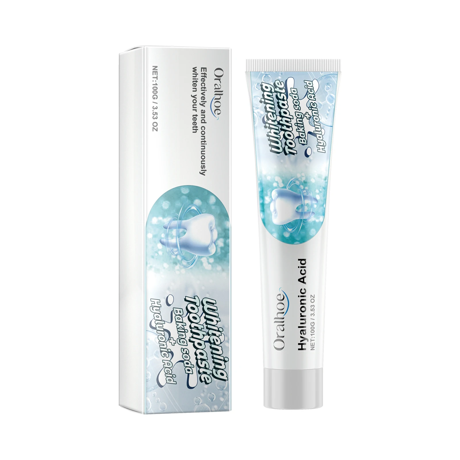 Hyaluronic Acid Toothpaste Repair Gum Brighten Teeth Cleaning Stain Plaque reduce Caries Improve Bad Breath Whitening Toothpaste