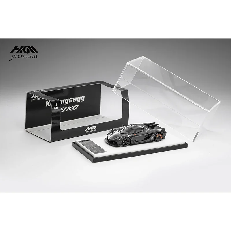 

Предпродажа HKM Jesko Absolut 1:64, полностью карбоновая литая диорама, коллекция моделей автомобилей, миниатюрные игрушки