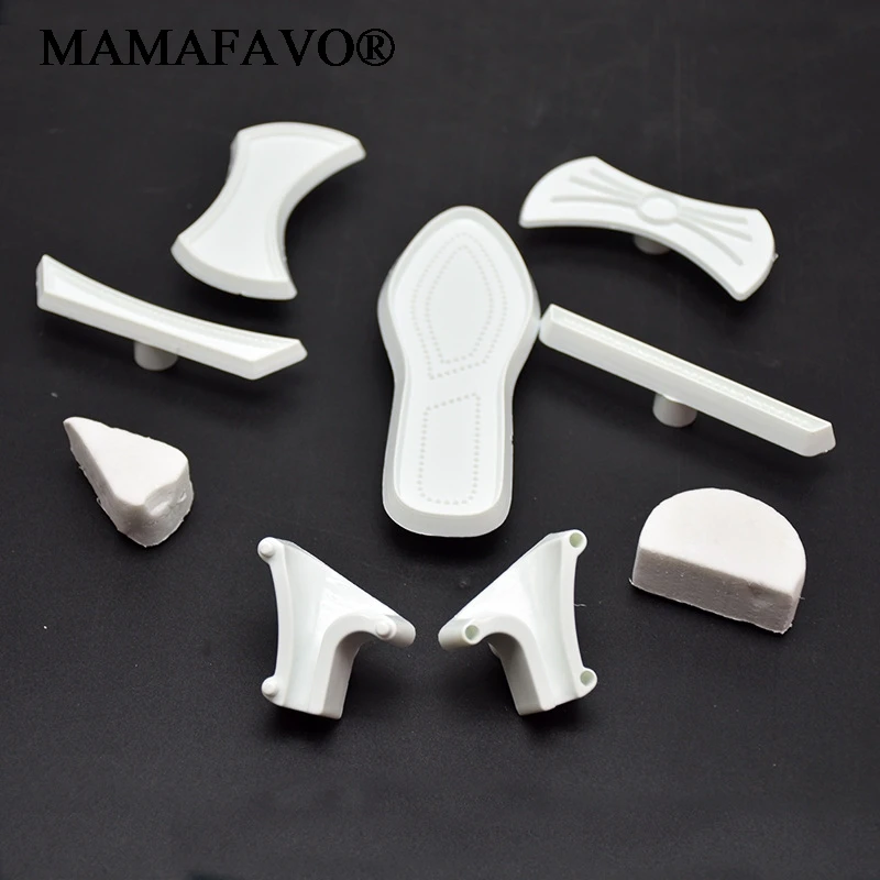 9Pcs/set Plastic Fondant Ladies High Heel Shoe Cutter Press Mold Cake For Cake Decoration Tools Embossing Dies E512