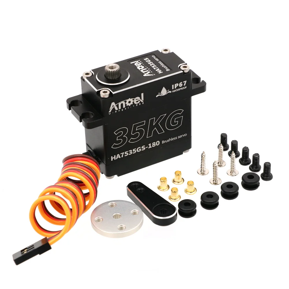 UAngel 25kg 35kg 45kg 51kg 55KG 60KG 70KG Metal Waterproof Brushless Servo Motor For RC 1/10 1/8 Traxxas TRX4 Axial SCX10 RC Car