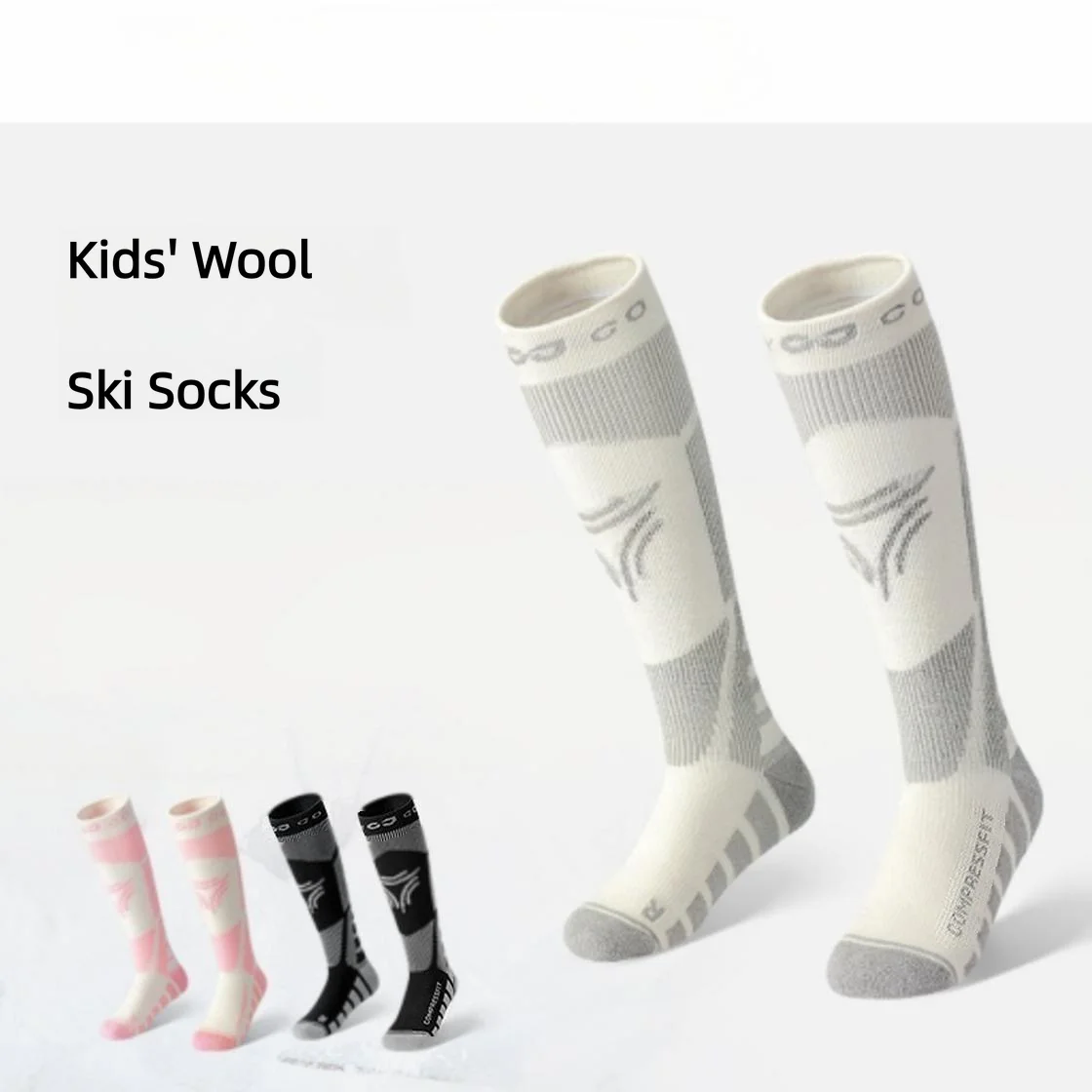 New Winter Warm Ski Socks Anti-slip Thickened Compression Snowboard Socks Thermal Moisture-wicking Knee High Socks