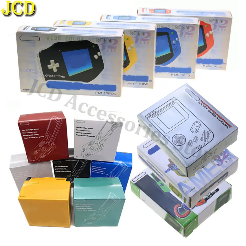 JCD Für GBA SP GBC GB DMG Spielkonsole Neue Verpackung Box Karton Für Gameboy Advance/Farbe Neue Verpackung schützen Box