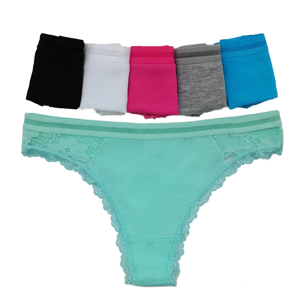 Sexy Panties Women Cotton Briefs G thong Femme String Calcinha Lingerie Tanga G Strings Underwear Intimates 5 pcs/lot