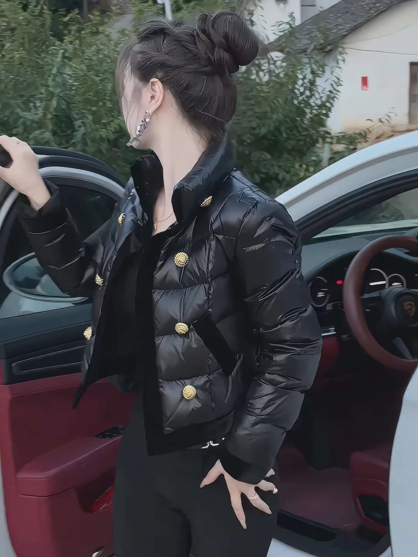 Faionable ort puffer jaet feminino inverno quente outerwear gola acolchoado casaco coreano sle corte reto thiened