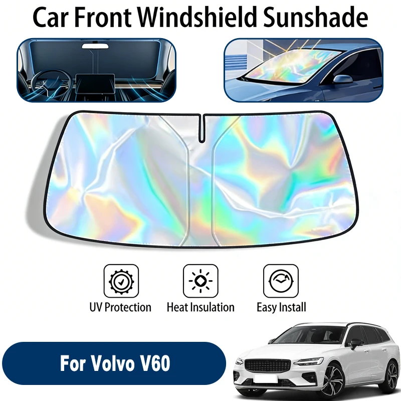 

Windshield Sun Shade For Volvo V60 Foldable UV Reflective Front Window Sun Protection Cover Accessories