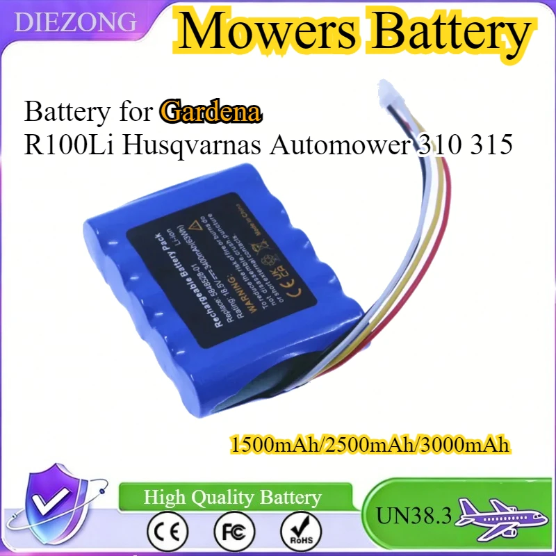 Lawn Mowers Battery 2500mAh/3000mAh for Gardena R100Li Husqvarnas Automower 310 315 Gardena R100Li R130Li R160Li 2016/2017/2018