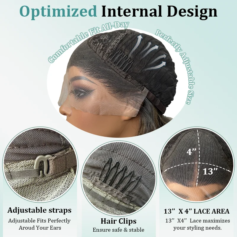 Layer Straight Women's Wig Medium Length Free Part Futura Wig 180% High Density Glueless Wigs Synthetic Hair Daily Party Wear