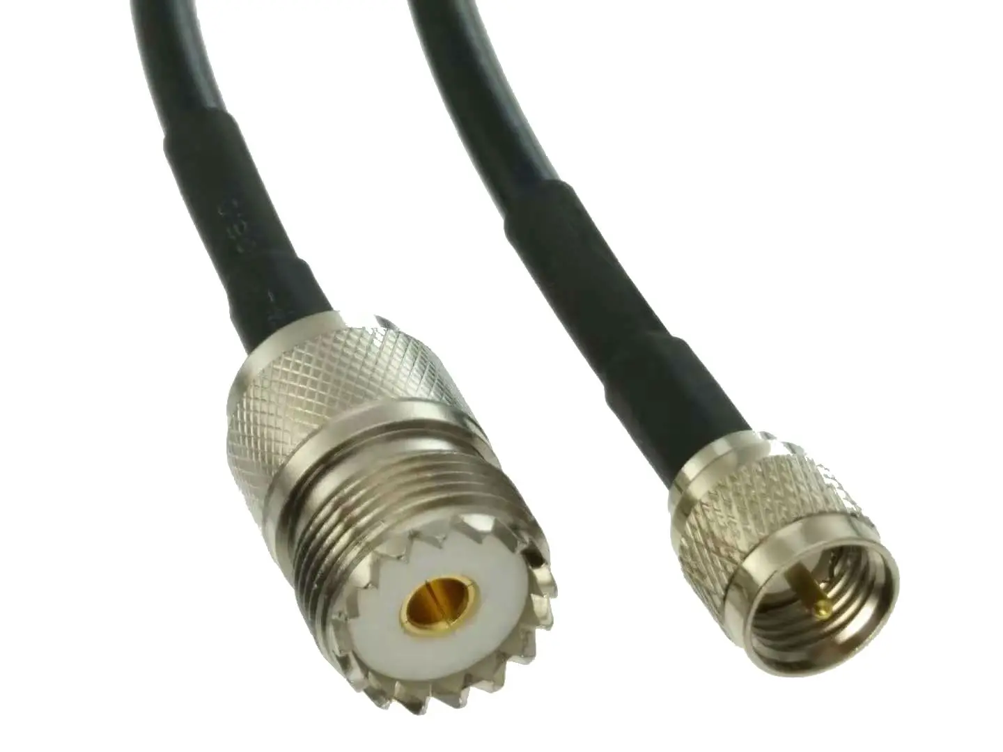 1Pcs RG58 UHF SO239 נקבה שקע למיני UHF תקע זכר מחבר חוט מסוף RF כבל צמת מגשר 6 אינץ ~ 10FT