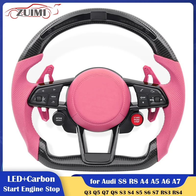 

Upgrade Carbon Fiber Car Steering Wheel Assembly for Audi A3 A4 A5 A6 A7 A8 S3 S4 S5 S6 S7 S8 Q3 Q5 Q7 Q8 SQ7 SQ8 RSQ