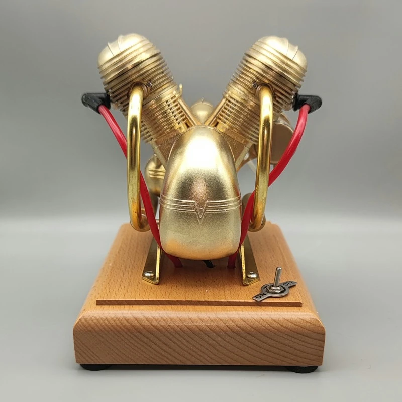 V2 Engine Model V35 Mini Motorcycle Internal Combustion