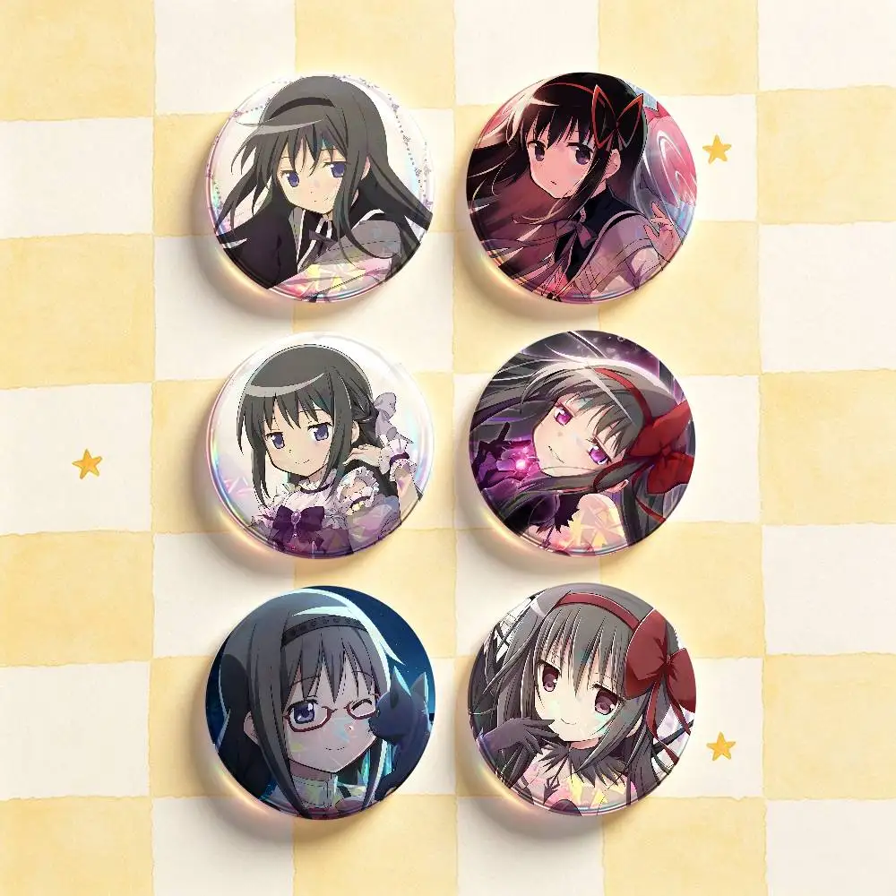 A-Akemi Homura Badges 25 32 44 58 75 mm Round Customizable Wholesale Fan goods Self-made fan freebies