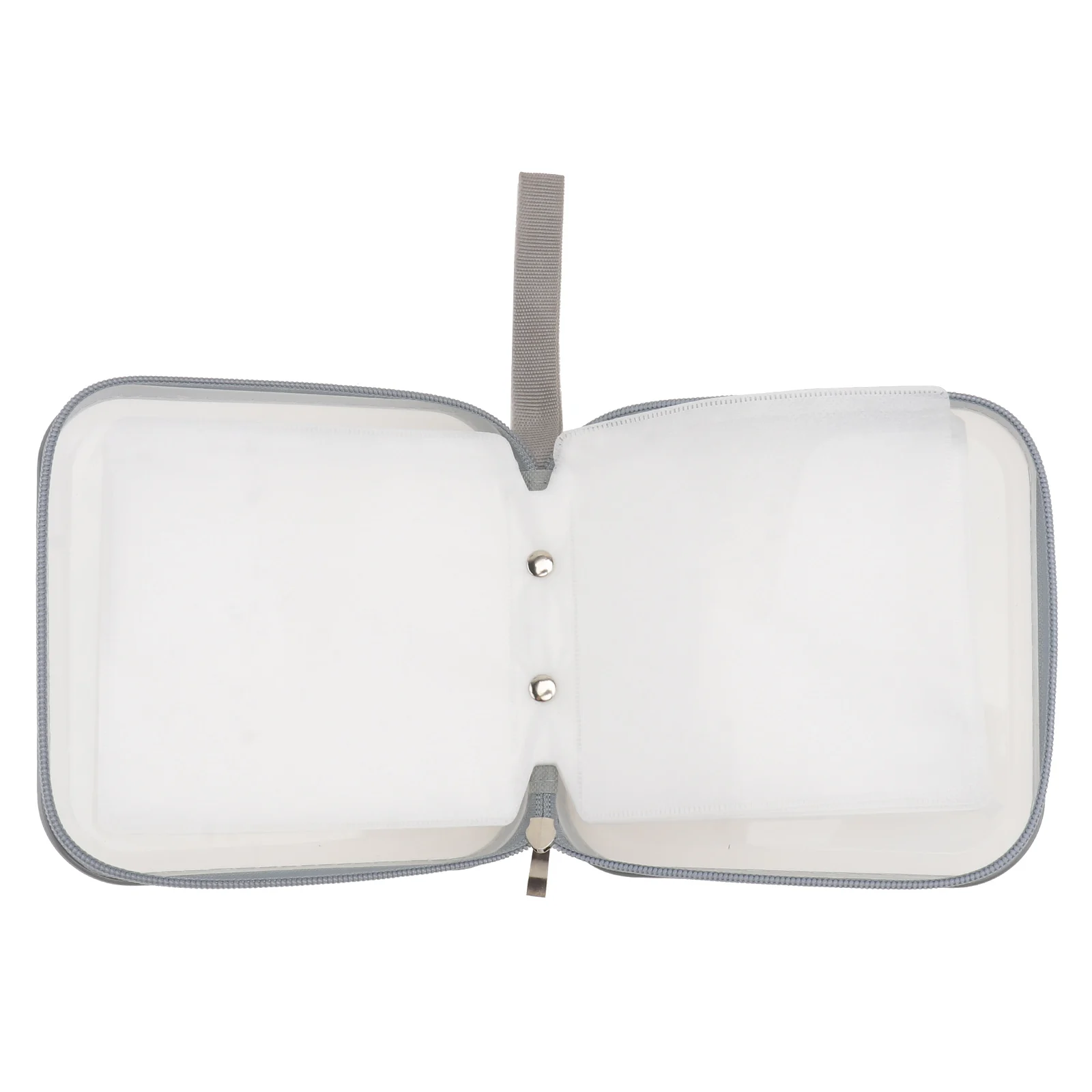 

40 Capacity CD Box Plastic Case Zipper Closure Blank Discs Storage Travel Pouch Portable Large Size Holder Bag
