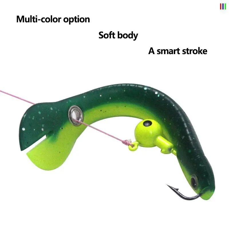 Burle Cranky Loach Soft Lure Plastic Soft Bait With Eyelet Hole At Tail Vivid Bionic Soft Fishing Lure