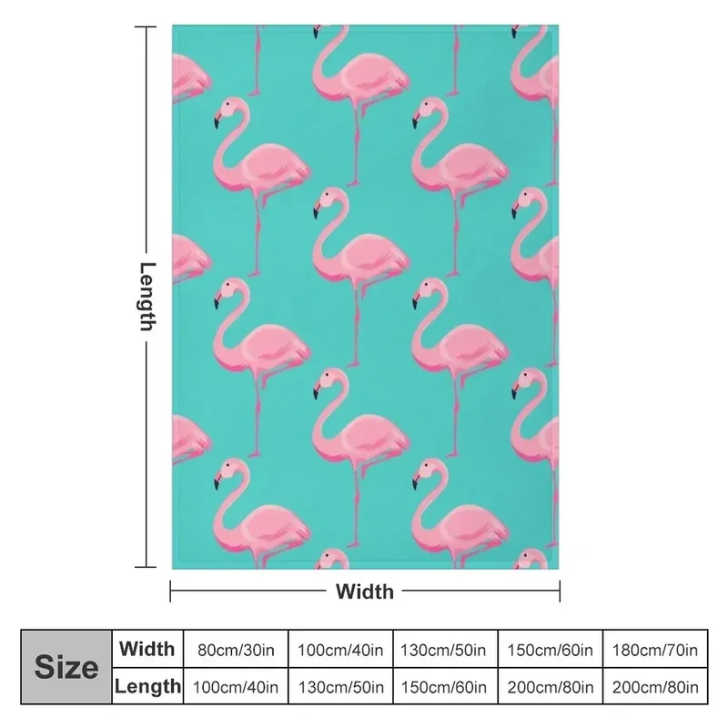 Flamingo Throw Blanket for winter Thermals For Travel Decorative Sofa For Sofa Thin Blankets