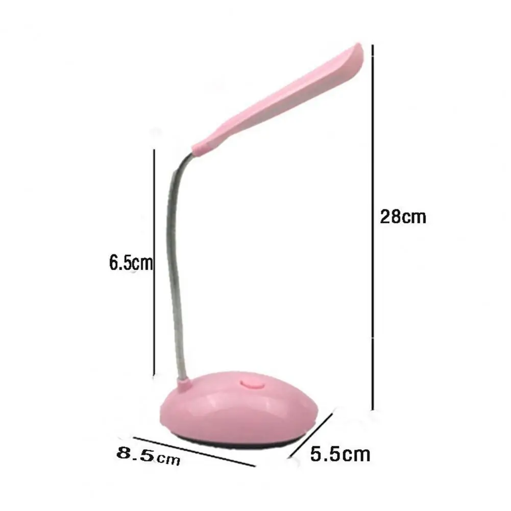 Luce da scrivania a LED luce notturna da scrivania per la casa protezione per gli occhi plastica flessibile a batteria rotazione di 360 gradi