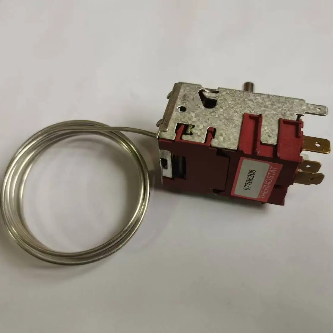 4-Pin Refrigerator Thermostat 077B6208 Commercial Single-Door and Double-Door Refrigerator Temperature Control Switch