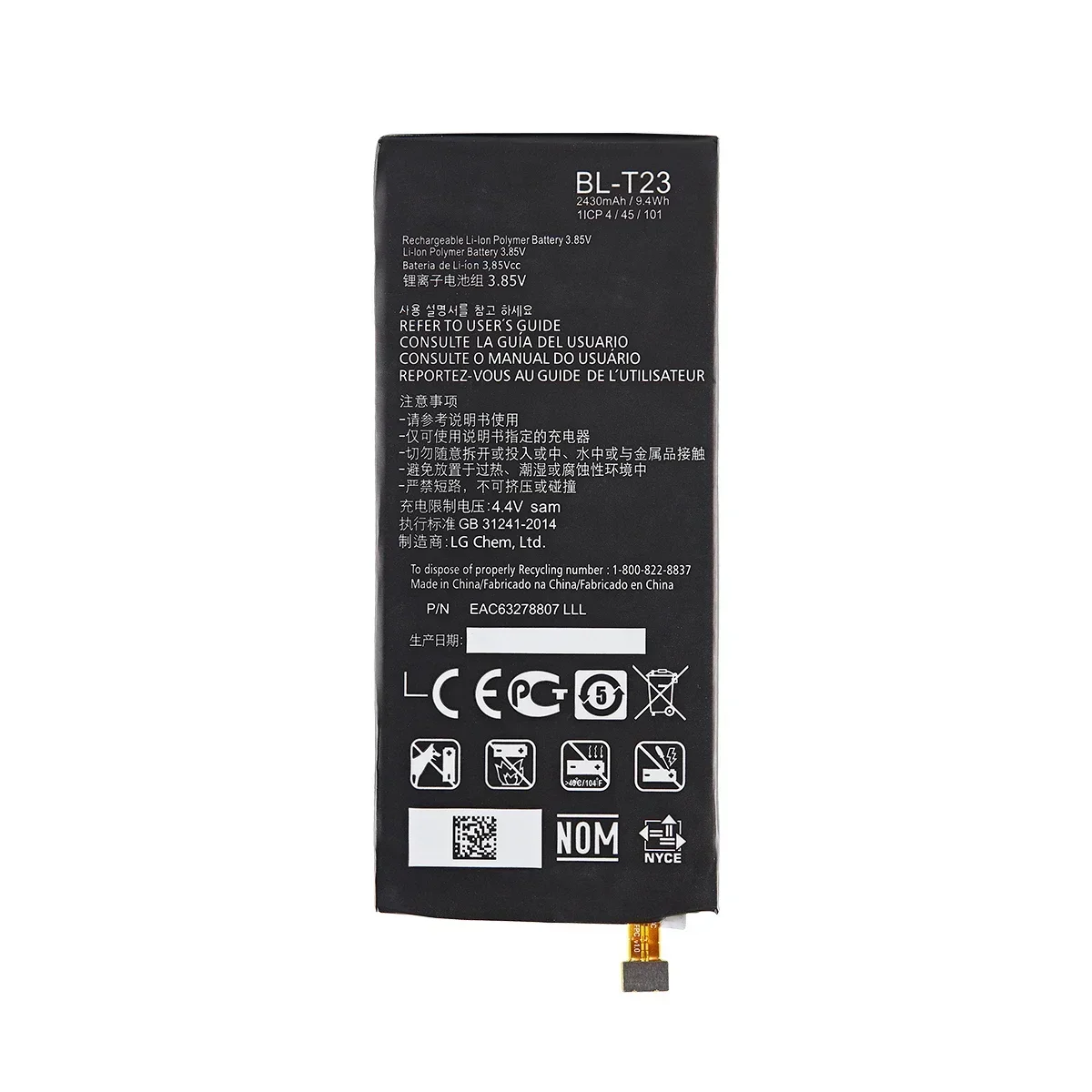 Original BL-T23 2430mAh Battery For LG X Cam X-Cam XCam F690 K580DS K580 K580Y BL T23 Mobile phone Batteries