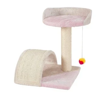 Grey color practical cat tree house cat climbing/scratching/resting/jumping condo