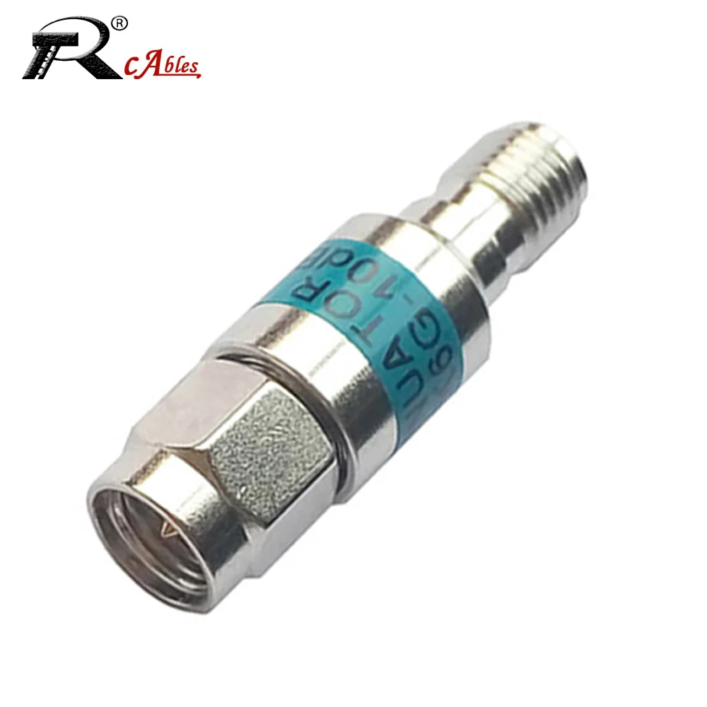 

1PC 2W Attenuator DC-6GHz Copper Gold Plated RF Coaxial Attenuation SMA Male to SMA Female SMA-JK Adapter Diagonal Connectors