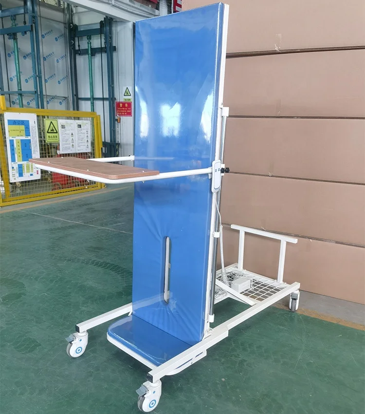 Rehabilitation Center Patients Physiotherapy Standing Up Electric Tilt Bed