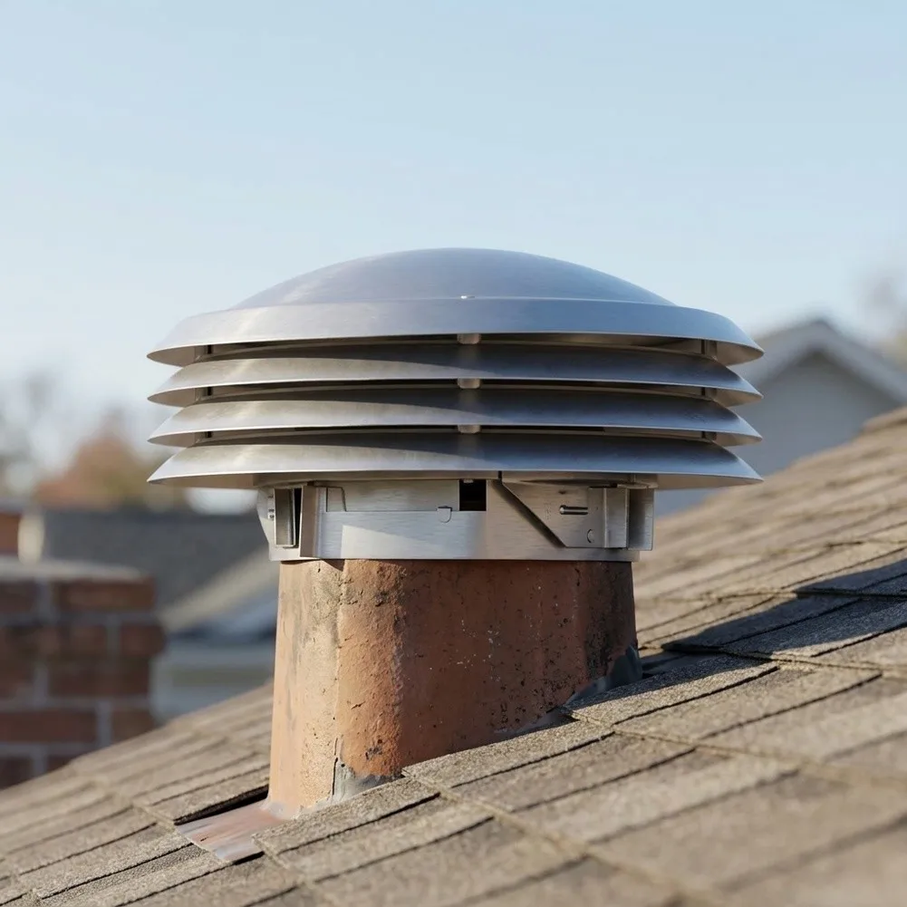 For Exhaust Cap for Ventilation Covers Made of Aluminum to Support Thermal Cycling Resistance in Seasonal Heating Applications
