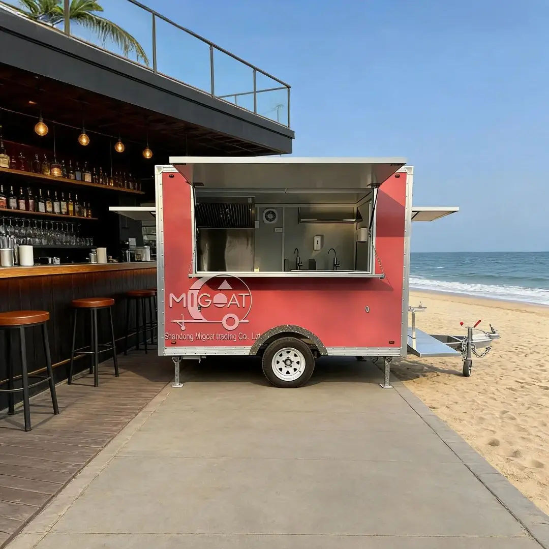 

Мобильный фургон-кафе на заказ с окном для обслуживания, для уличной торговли, продажи завтраков и бабл-чая