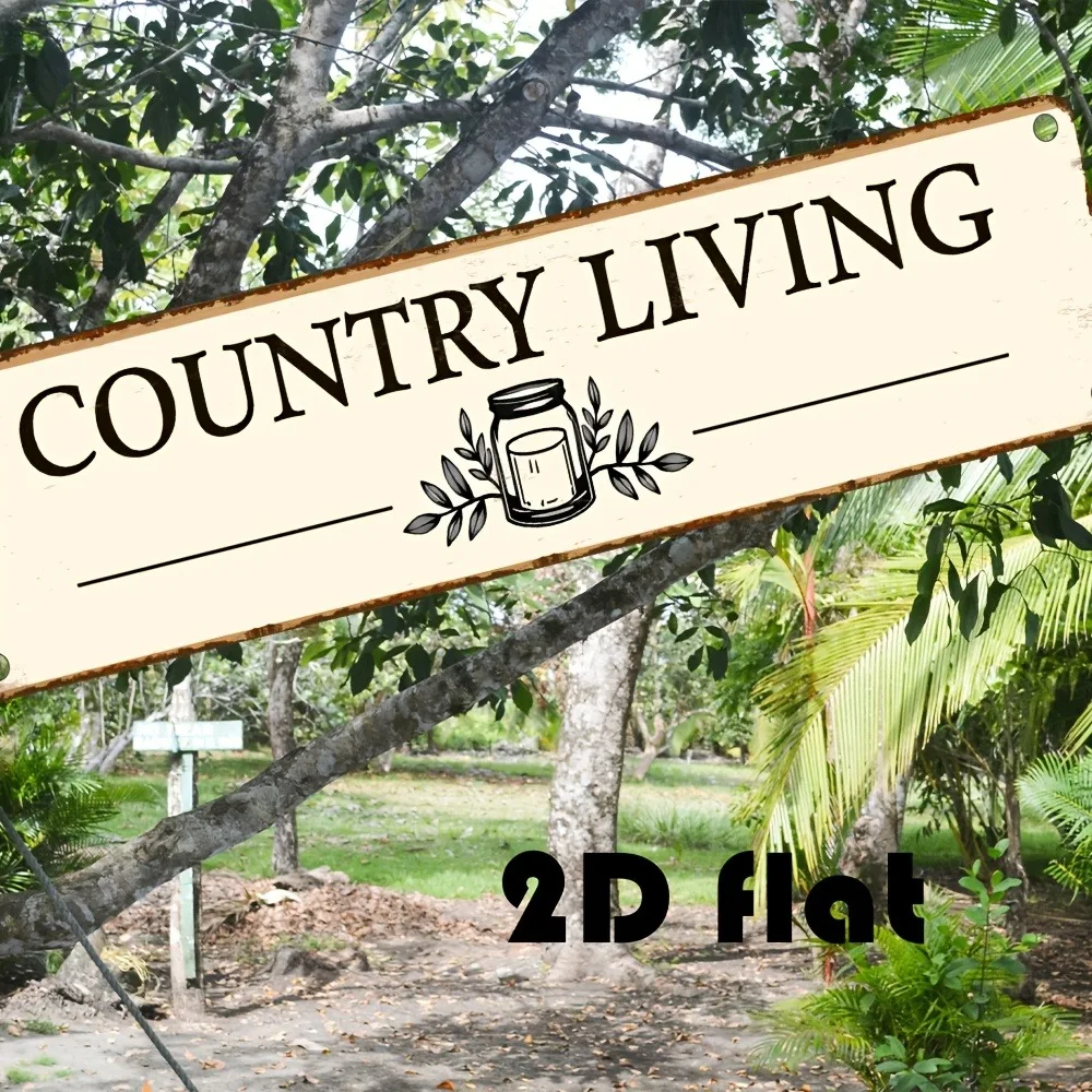 Customizable 2D Flat Rustic Roadside Sign 3.94x15.75in Weather-Resistant Aluminum Garage Cafe Home Wall Decor Only Indoor Outdoo view 6