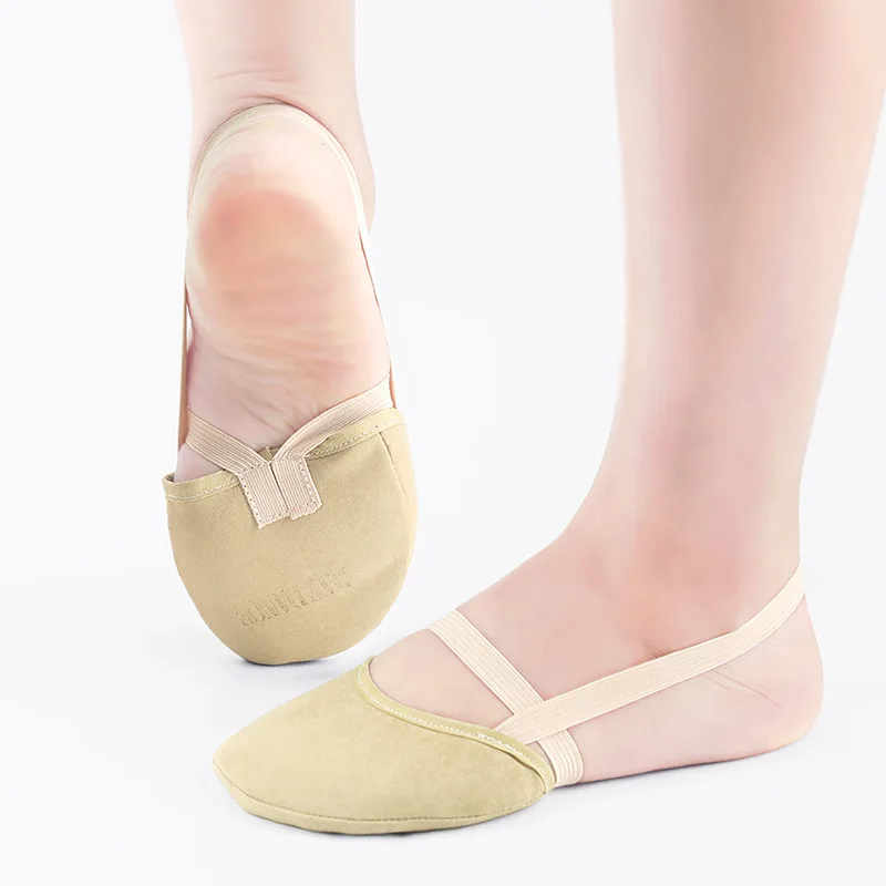 

Rhythmic Gymnastic Ballet Shoes for Girls Women Ballet Slipper Elastic Half Shoes Microfiber Modern Belly Shoes