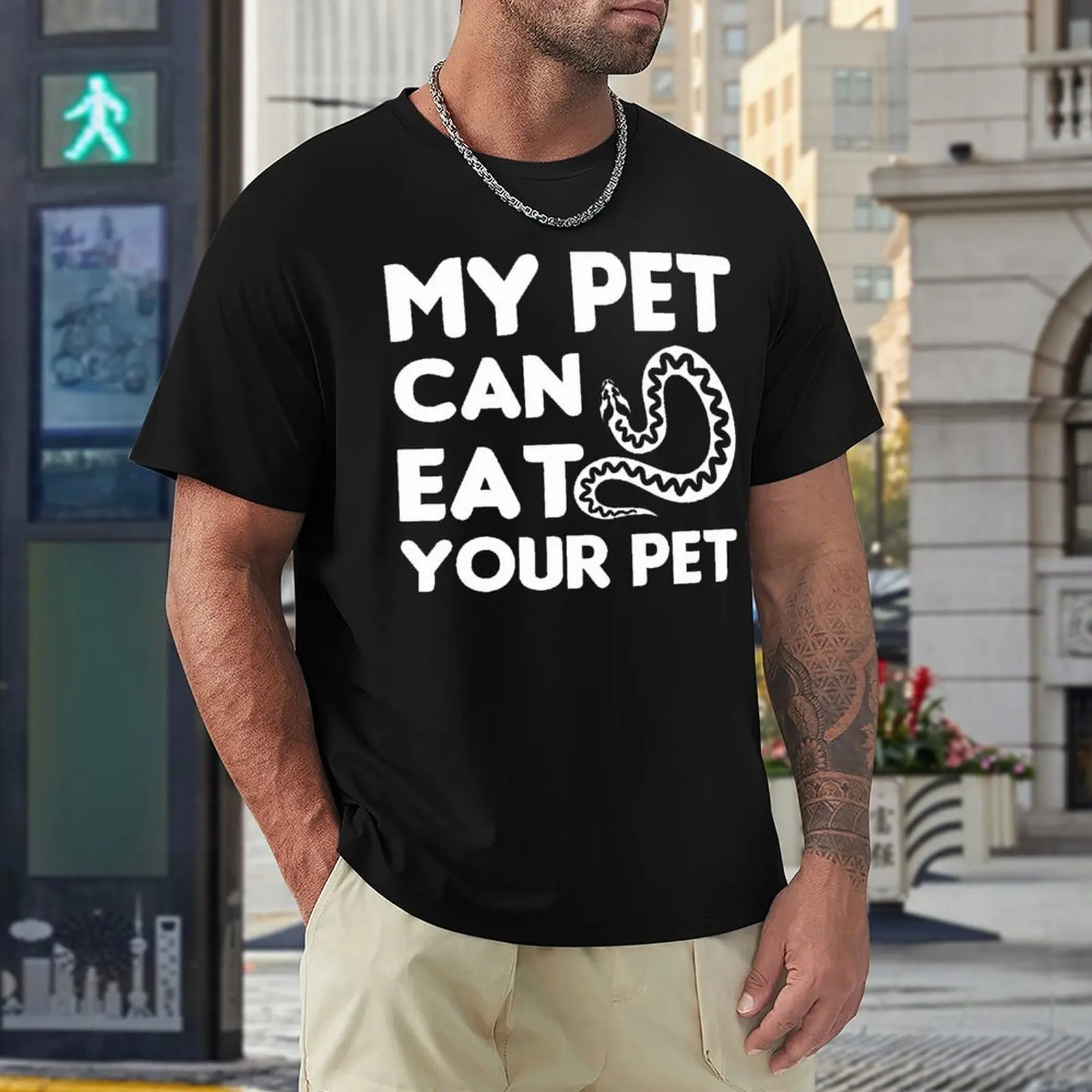 T-shirt bonito do movimento do divertimento, Pet Day, Meu Pet pode comer seu Pet Ball Amor Fresco, Top Tee lazer, Tee Humor, Eur Tamanho