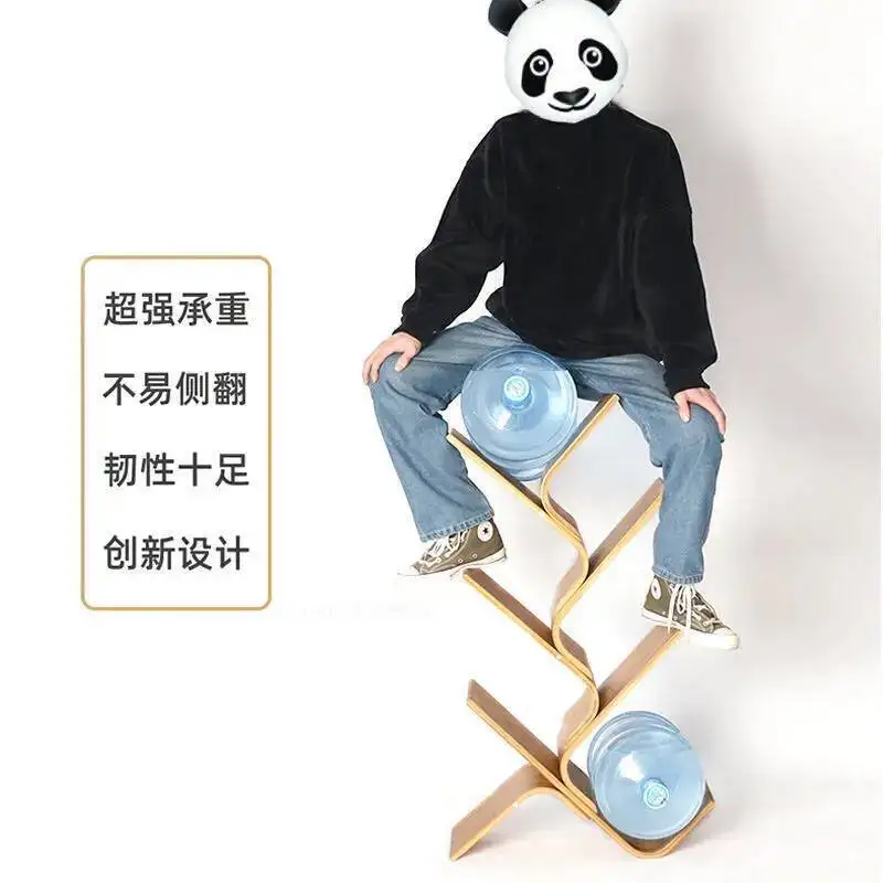 

Tree-Shaped Wood Bookshelf Solid and Storage Shelf Student Minimalist Floor Multi-Layer Storage Narrow Bookcase Wall Booksheves