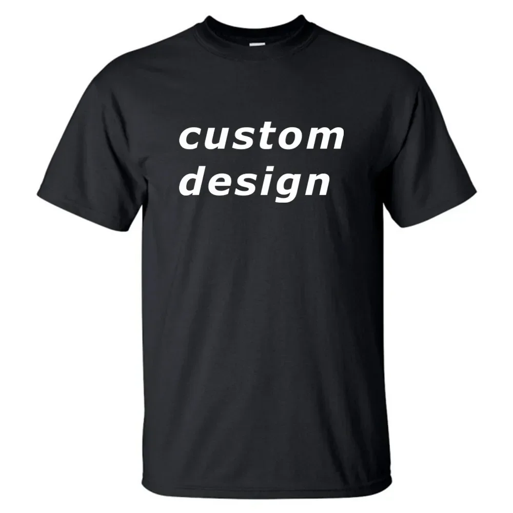 Custom Design Support Customization Diy Logo Fashion and Leisure High Quality Cotton New Men Women T-shirt