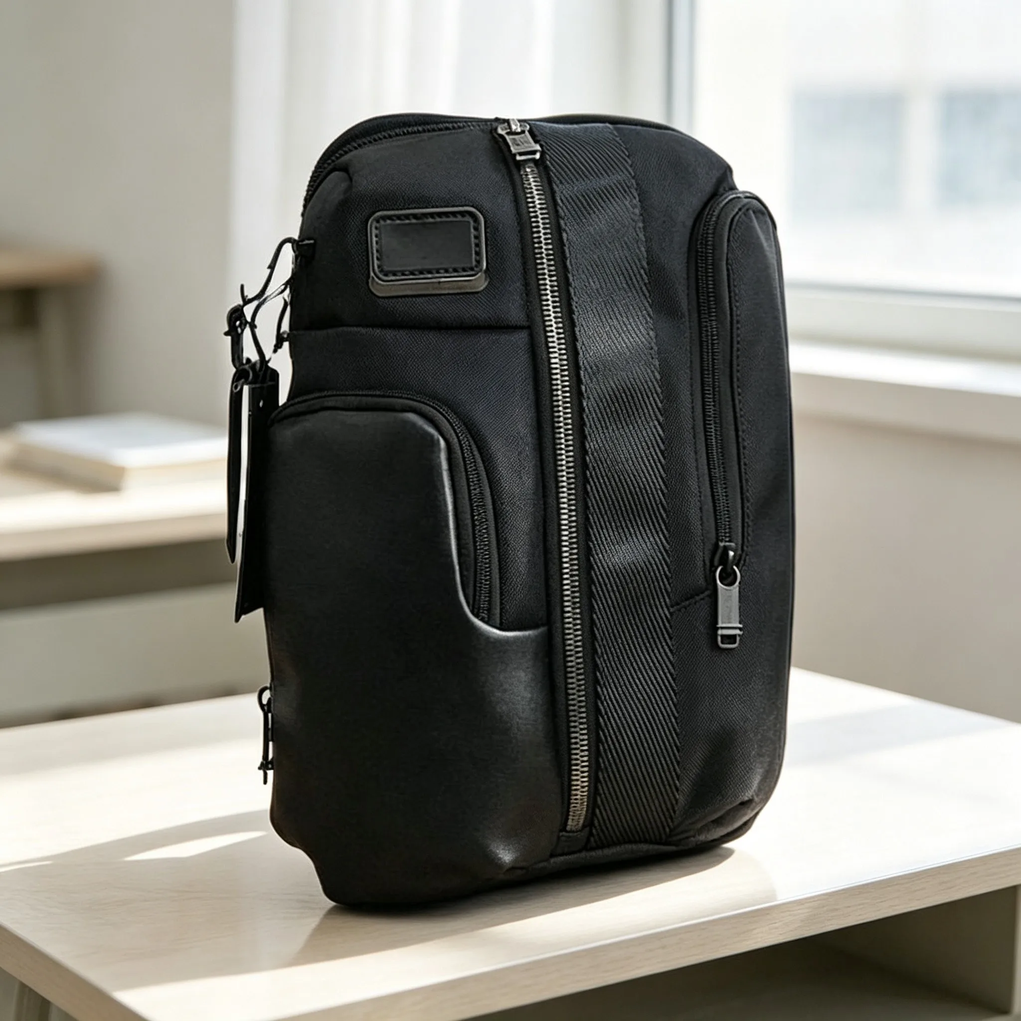 Men's Nylon Chest Bag, Large Capacity Fashion Casual Single Shoulder Crossbody Bag