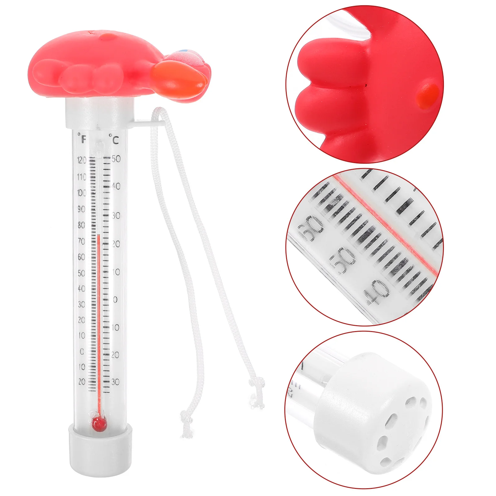 

Floating Pool Thermometer 2 In 1 Dual Scale Water Temperature Indicator For Swimming Pools Spas Bathtubs Fishponds