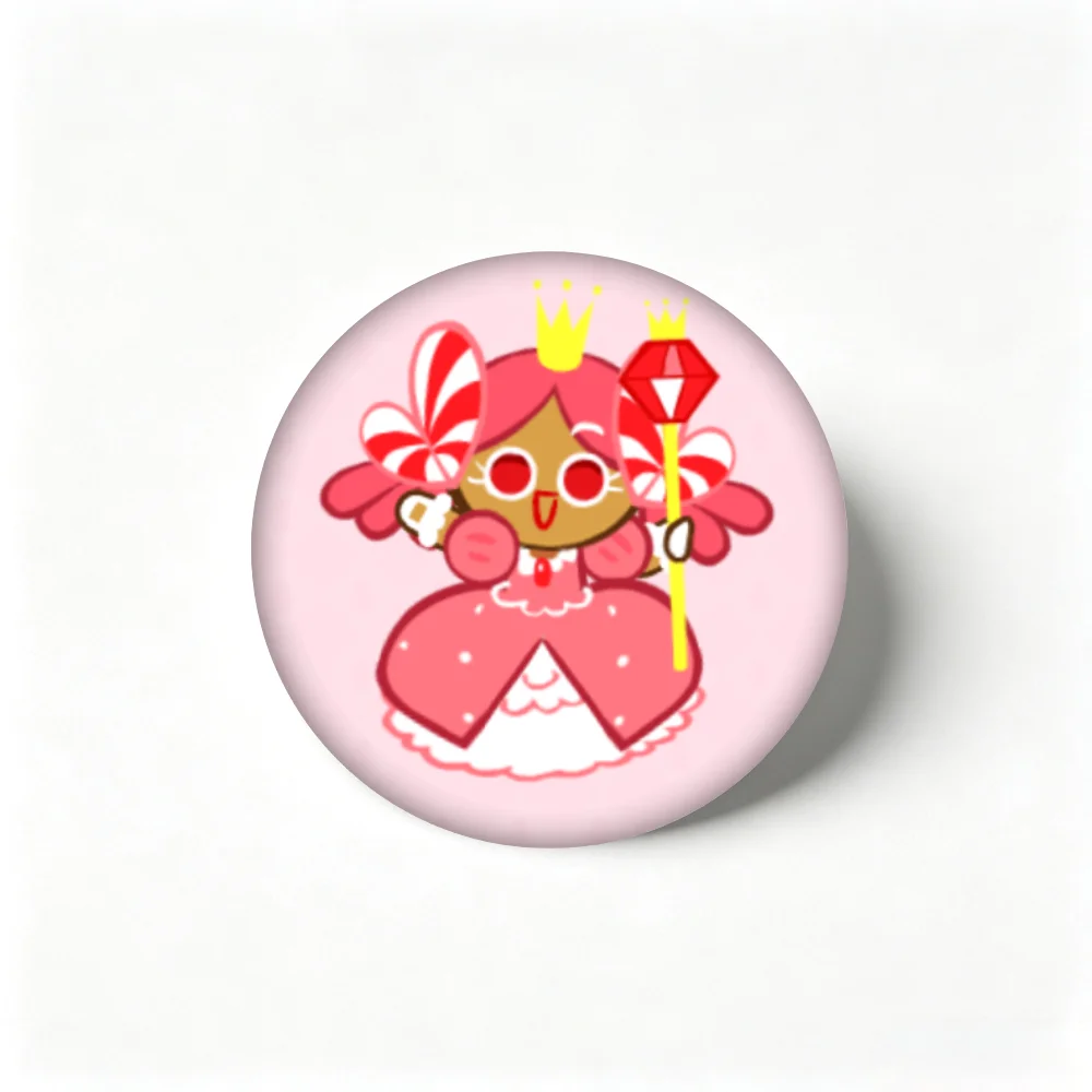 Anime Cookie Run Pins,Cartoon Figure Raspberry Cookie Badge,Handmade Brooches,Breastpin for Backpack Clothes Gifts