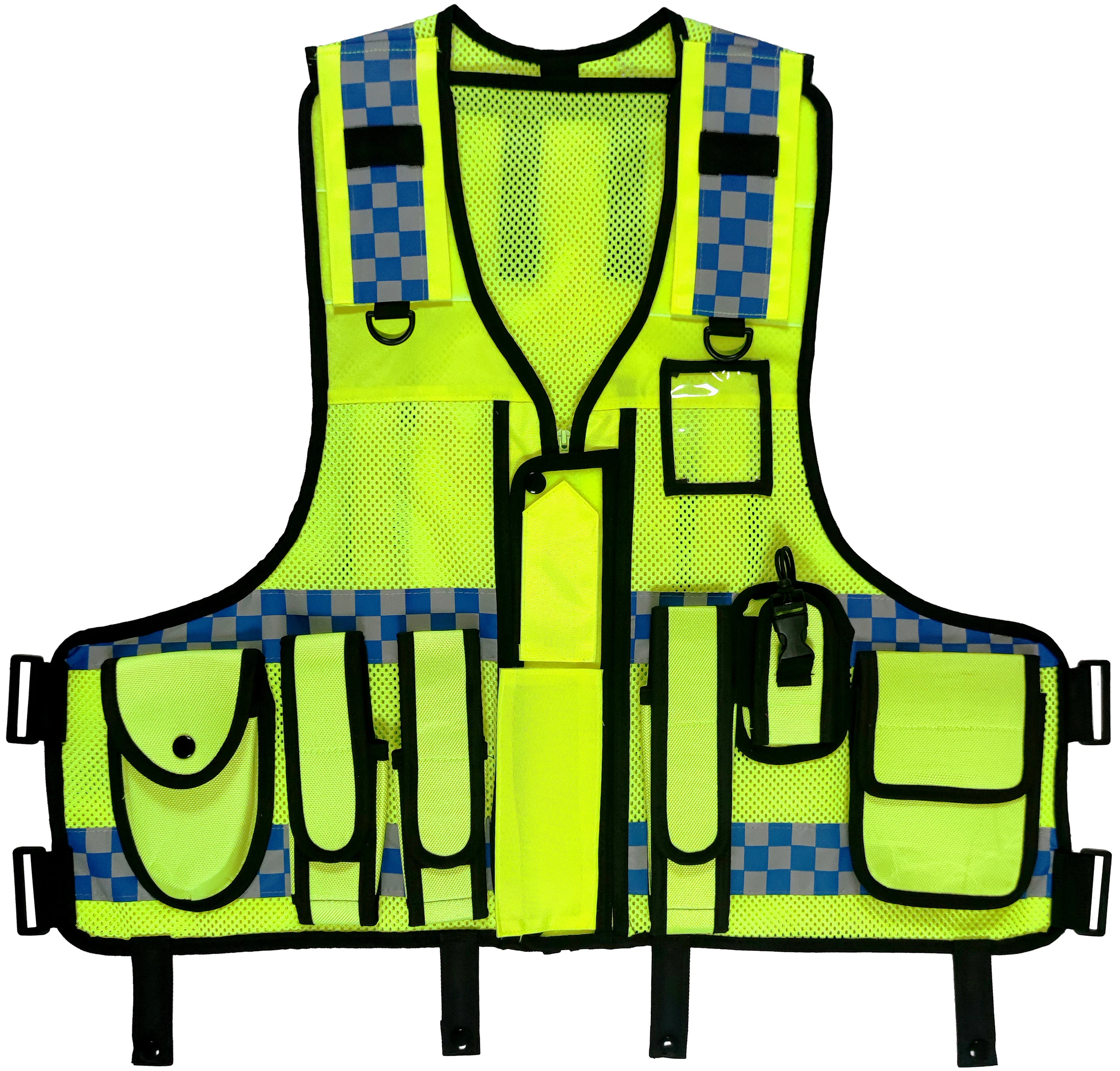 High Visibility Reflective Vest Mens Construction Worker Night Runner Safety Vest