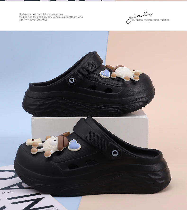 Platform Slippers Summer Women's Sandals 6cm  Ladies Outdoor Clogs Thick Street Beach Slides Girls Flip Flops Garden Shoes