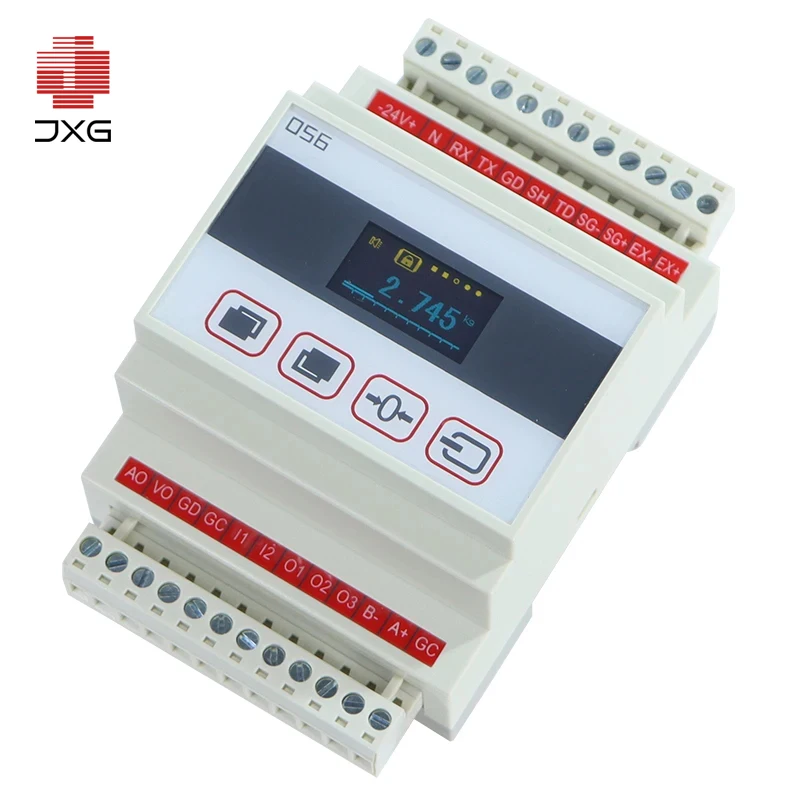 Digital Load Cell Indicator Display Controller RS485 Interface for Force Gauges Amplifier Weighing Transmitter for Guide Rail