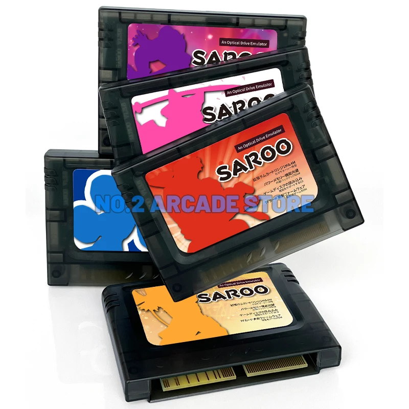 

The SAROO game expansion module fully compatible with Saturn consoles supports memory expansion and includes 150+ popular games