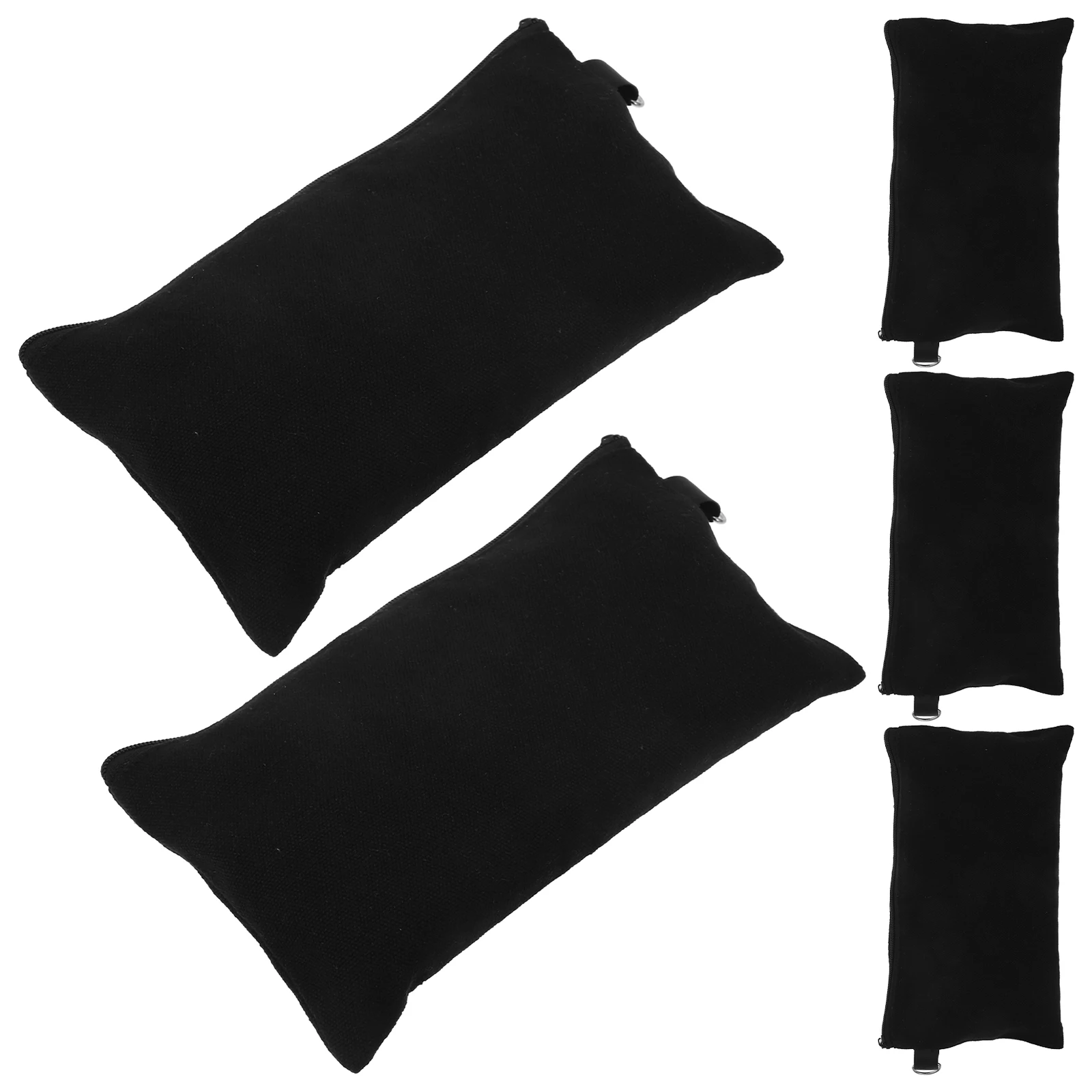

5pcs Zipper Canvas Bag Travel Toiletry Bag Durable Makeup Pouch Organizer Large Capacity Portable Clutch For Women Gym