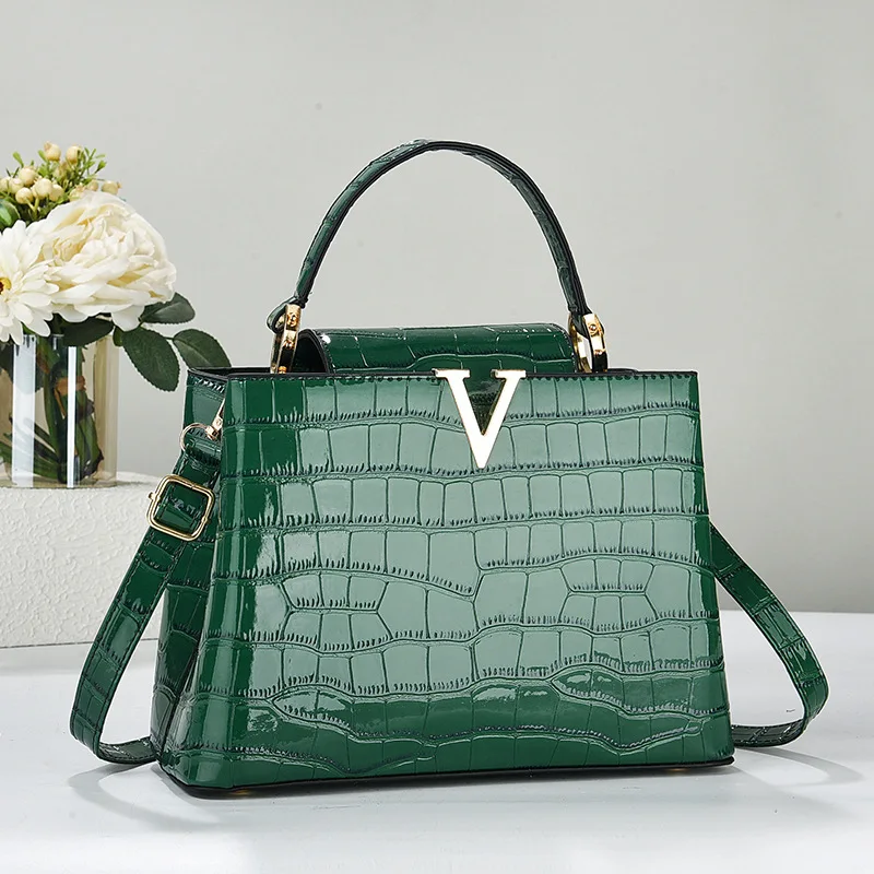 

Super Quality Bright Leather Women Handbags Women Shoulder Bag Fashion Luxury Ladies Messenger Bags High Quality Female Tote Bag