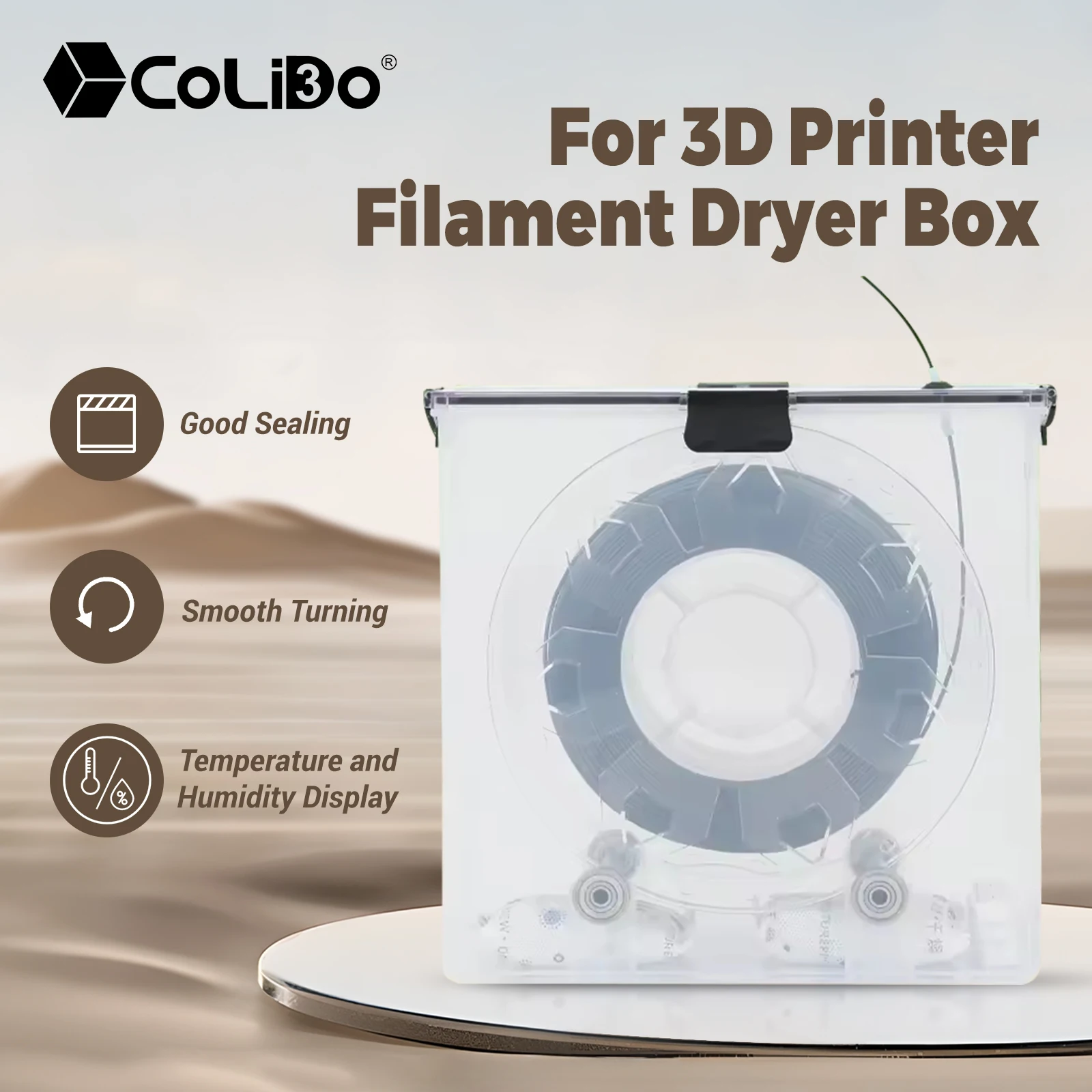 For 3D Printer PLA ABS Filament Dryer Box Airtight And Moisture-Resistant Real-Time Monitoring 3d Printer filament dryer tool